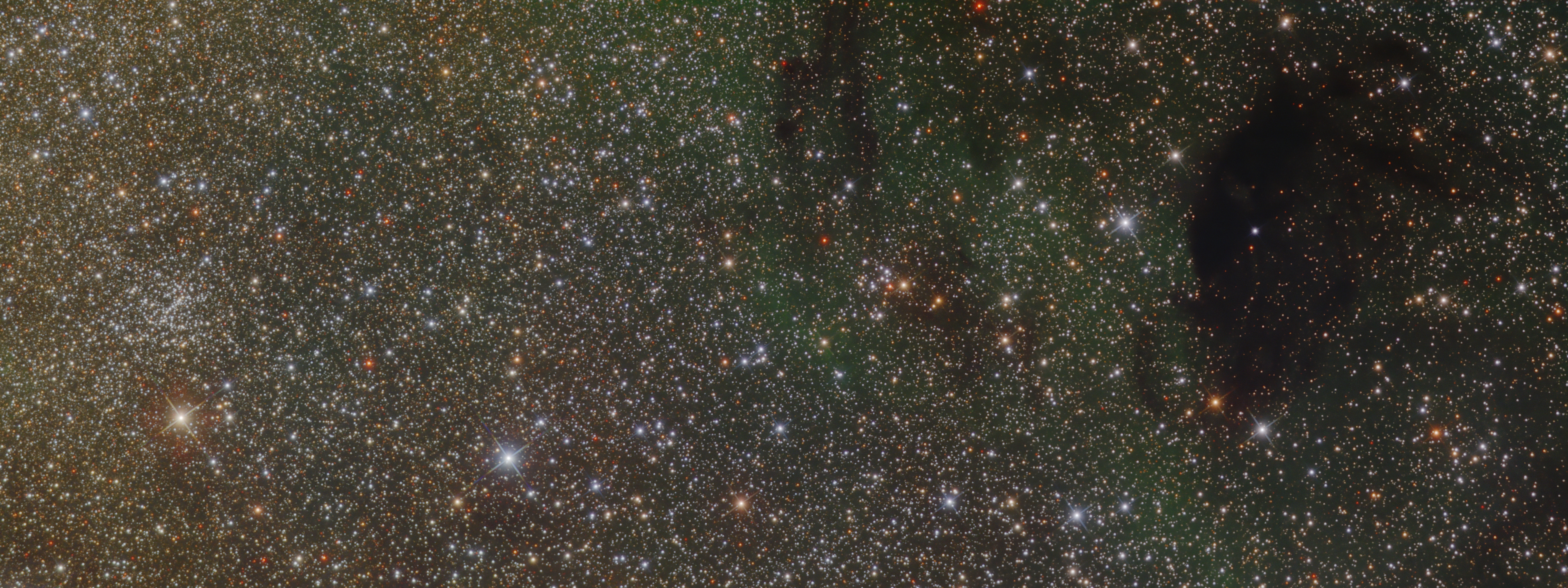 Messier 24 (infrared, red, green).jpg