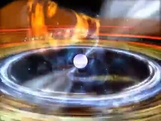Millisecond pulsar and accretion disk NASA animation hi res.webm